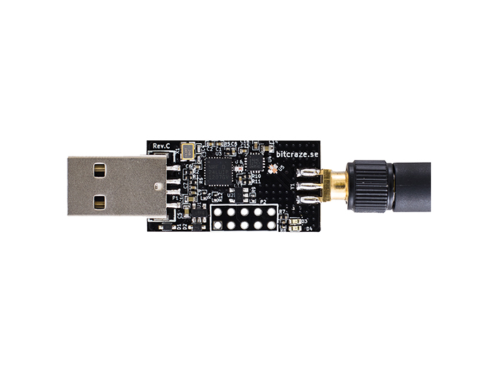 Crazyradio PA - long range 2.4Ghz USB radio dongle with antenna